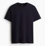 Футболка H&M Regular Fit, темно-синий - фото