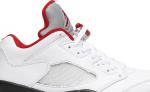 Бутсы Air Jordan 5 Low Golf Fire Red, белый - фото 2