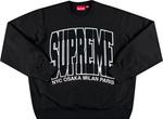 Толстовка Supreme Cities Arc Crewneck 'Black', черный - фото 2