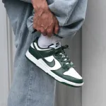 Кроссовки Nike Dunk Low 'Michigan State', зеленый - фото 3