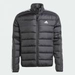 Куртка Adidas Essentials Three Stripes Light Down Jacket, черный - фото 2