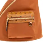 MCM Висето Нейлоновая Сумка Через Плечо Мини Кроссбоди Унисекс Коньяк - фото 5