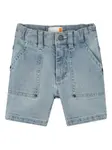 Джинсовые шорты с накладными карманами Timberland Kids, синий - фото