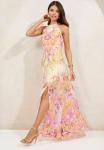 Платье макси PRINTED HALTER SLEEVELESS Lipsy, розовый - фото 2