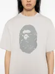 Футболка с выбеленным эффектом A BATHING APE, серый - фото 4
