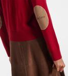 Шерстяной свитер S Max Mara, Red Lacquer - фото 5