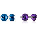 Серьги Tous Pack of Bickie Purple And Blue IP Steel Ear - фото 3