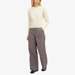 Топ Jil Sander Lightweight Round Neck Knit, натуральный - фото 4