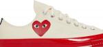 Кроссовки Converse Comme des Garçons Play x Chuck 70 Low Pristine Red, кремовый - фото 2