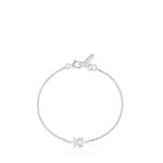 Браслет-цепочка Tous I-bear Bear With A Cultured Pearl, серебро - фото