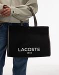 Сумка-шоппер Lacoste черного цвета - фото 4