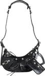 Сумка Balenciaga XS Le Cagole Shoulder Bag Black, черный - фото