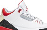 Кроссовки Air Jordan 3 Retro Fire Red 2007, белый - фото 2