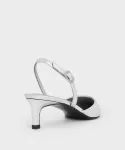 Туфли Charles & Keith, цвет Silver - фото 5