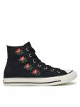 Кроссовки из ткани Chuck Taylor All Star Rose Cross Stitch A13657C Converse, черный - фото