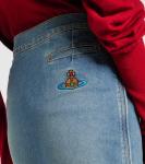 Юбка-карандаш из денима Orb Vivienne Westwood, синий - фото 5