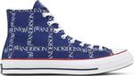 Кроссовки Converse J.W. Anderson x Chuck 70 Hi Top Grid, синий - фото