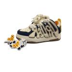 Кроссовки для скейтборда Unisex Low Top Dbeuatiful Белые, Бело-зеленые - фото