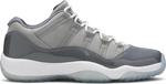 Кроссовки Air Jordan 11 Retro Low BG Cool Grey, серый - фото