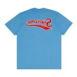 Футболка Supreme Backwards Tee, цвет Bright Blue - фото