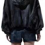 Худи с эффектом потертости R13, черный - фото 4