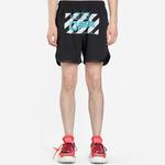 Шорты wavy line mesh shorts black/multicolor Off-White, черный - фото 3