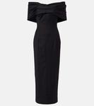 Шерстяное макси-платье Perrine Tove, Black - фото