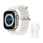 Ремешок Wepro Ocean для часов Apple Watch Series 11, 42 мм, подарочный пакет, белый - фото