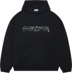 Худи Balenciaga Wide Fit Hoodie 'Black', черный - фото