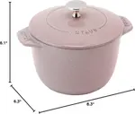 Чугунная рисоварка Staub, 1,74 л, 16 см, розовый пион - фото 9