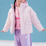 Детская пуховая куртка Adidas, розовый - фото 3