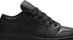 Кроссовки Air Jordan 1 Low GS Triple Black, черный - фото 2