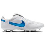 Nike Premier 3 FG White Signal Blue, бело-синий - фото 2