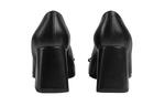 Кроссовки mid-heel pump with horsebit 'black leather' Gucci, черный - фото 4
