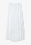 Юбка макси Stradivarius Peasant, белый - фото