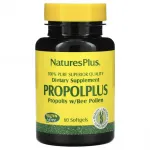 Прополис с пчелиной пыльцой, Propolplus, 60 мягких таблеток, NaturesPlus - фото
