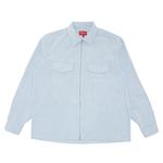 Рубашка Supreme 2-Tone Corduroy Zip Up Shirt 'White', белый - фото 2