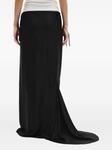 Ann Demeulemeester шелковая юбка макси Eveline, черный - фото 4