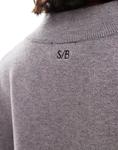 Джемпер Soho с воротником-стойкой серого цвета South Beach - фото 4