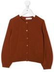 Bonpoint кардиган на пуговицах, оранжевый - фото
