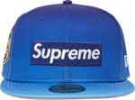 Бейсболка Supreme Gradient Box Logo New Era, синий - фото
