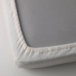 Простыня на резинке Ikea Kranssalvia, 150x200 см, белый - фото 2