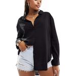 Рубашка Cotton On Relaxed Oversized, черный - фото