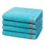 Полотенце smart набор из 4 шт Ross, бирюзовый - фото