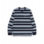Футболка Bape One Point Stripe с длинным рукавом A BATHING APE, зеленый - фото 3