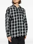 Клетчатая рубашка с капюшоном Diesel, черный - фото 3