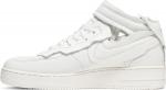Кроссовки Nike Comme des Garçons x Air Force 1 Mid 'Triple White', белый - фото 4