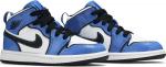 Кроссовки Air Jordan 1 Mid SE PS Signal Blue, синий - фото 8