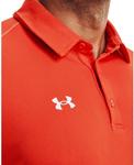 Футболка-поло Under Armour Men's Tech, Dark Orange/White - фото 6
