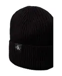 Шапка с монограммой в рубчик Calvin Klein, черный - фото 3